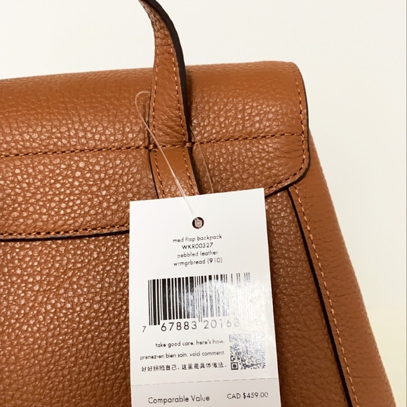 New💃Kate Spade leila flap backpack in Gingerbread - Picture 9 of 10